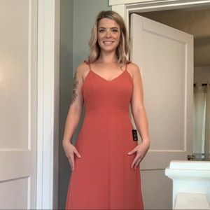 Meteoric Rise Rusty Rose Maxi Dress